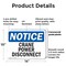 Signmission Crane Power Disconnect, 14 in W x Rectangle, Plastic OS-2PACK-NS-P-1014-L-15377 - alternate 6
